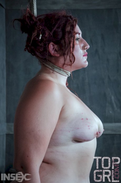 Fat chick undergoes extreme torture session and bruising in a dungeon