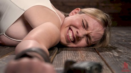Submissive blonde is invited into kinky lesbian play by a dominatrix - Photo 1
