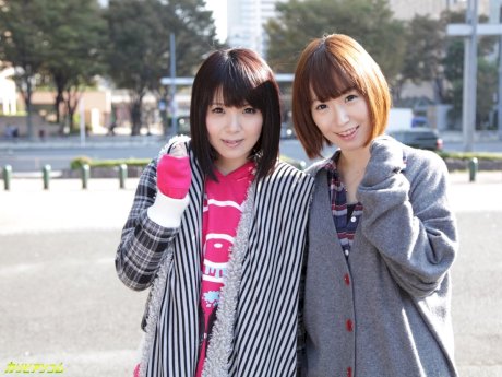 Petite Japanese dolls get stripped, finger fucked and dicked in public - Photo 1