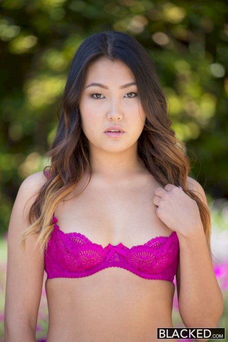 Sexy Asian Jade Luv rides a big black cock in many positions & takes a facial