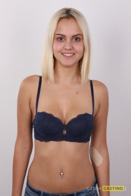 First timer with a sexy ass takes off jeans and lingerie to pose in the nude - Photo 6