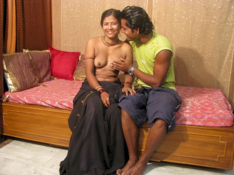 Indian MILF is left with a creampie after oral and anal sex with her man