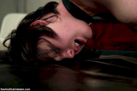 Bound big titted babe Brooke Lee Adams takes a facial after a rough fucking - Photo 14