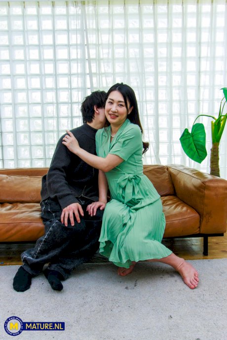 Japanese MILF Megumi Satuki cuckolds her man with a young stranger