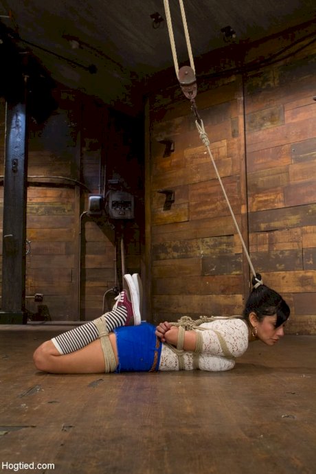 Latina sex slave Beretta James gets punished with a vibrator while tied up - Photo 3