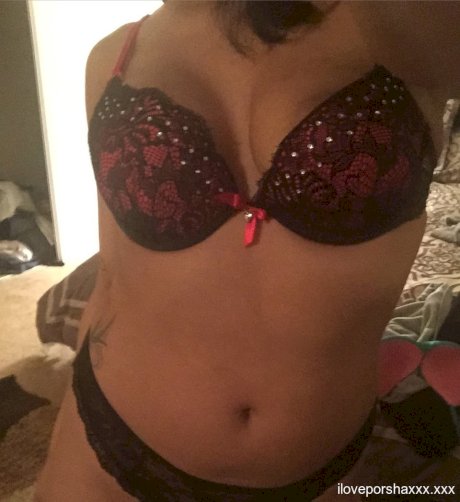 Sexy Latina girl takes mirror selfies while wearing a bra and panty set porn pics
