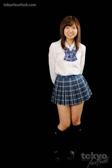 Japanese schoolgirl is mouth fucked by her teacher over a desk