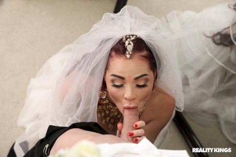 Curvaceous bride Skyla Novea gets toyed and fucked by a horny best man