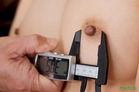 Japanese pornstars getting their assets measured in a compilation - Photo 18