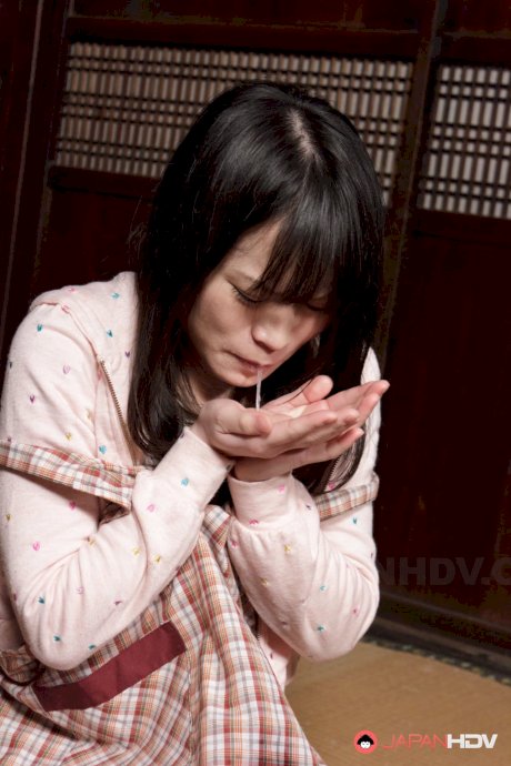 Asian teen in a skirt Mai Shimizu gets her muff licked before giving a blowjob - Photo 19