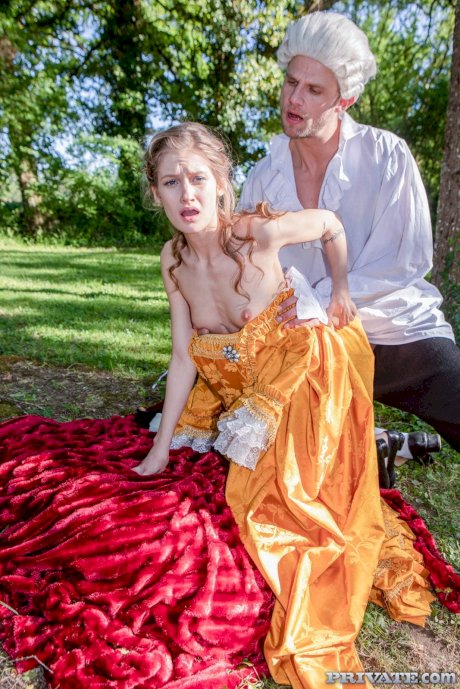 Skinny Hungarian Tiffany Tatum gets stripped, dicked & facialed at the park - Photo 13