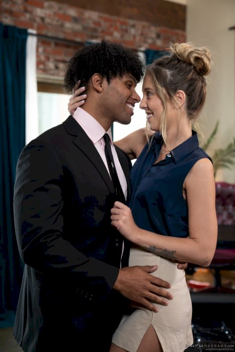 Nuru Massage starring Millie Morgan, Tony Genius Naked Images
