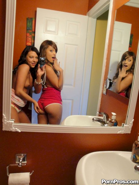 Hot girls Ivy and Melanie strip and enjoy lesbian intercourse on a sleepover - Photo 3