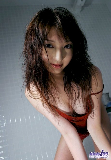 Cute Japanese teen Airu gets totally naked in her pad while changing clothes - Photo 14