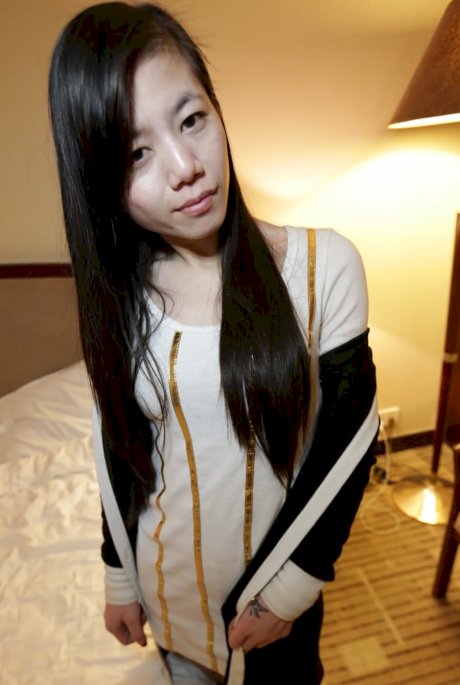 Skinny Asian Ming B gives a sloppy BJ and takes a big dick in her hairy twat - Photo 3