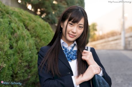 Japanese schoolgirl flashes her upskirt underwear before stripping to socks