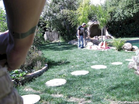 MILFs with huge tits Crista and Cayden have sex with bukkake all over - Photo 1