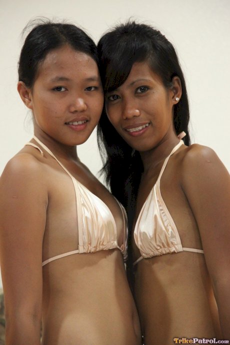 Beautiful Filipinas Jeremay & Mayka sharing a fat boner in a POV 3some