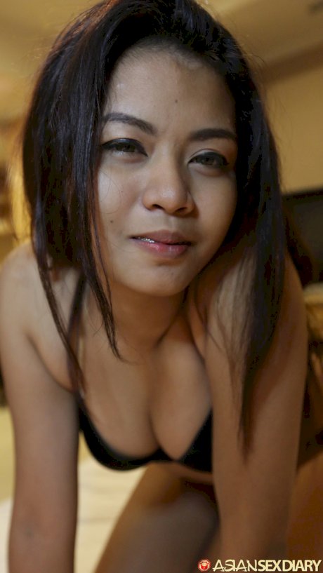 Sexy Asian girl Ang gets banged after showing off her tits & her hairy pussy