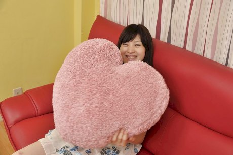 Frisky asian teen Aki Tajima gets involved into pussy toying action