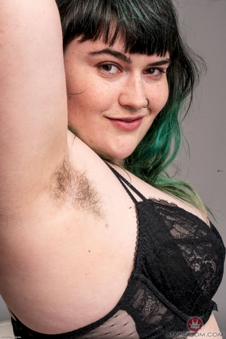 Chubby amateur Cece Lachey spreads her breathtaking hairy pussy up close