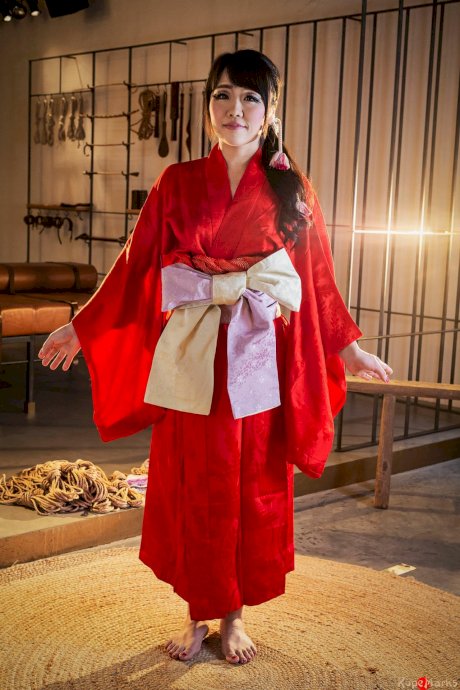 Japanese female Sakura Kurokawa is suspended from the ceiling by rope - Photo 15