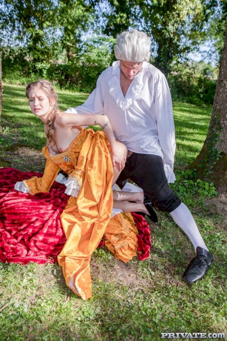 Skinny Hungarian Tiffany Tatum gets stripped, dicked & facialed at the park - Photo 12