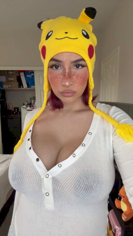 Buxom babe Angel shows off her big boobs & enjoys some POV hardcore sex
