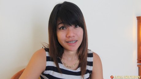 Young Asian girl pays for her braces by fucking sex tourists - Photo 1