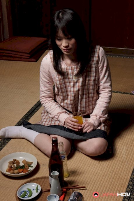 Asian teen in a skirt Mai Shimizu gets her muff licked before giving a blowjob - Photo 5
