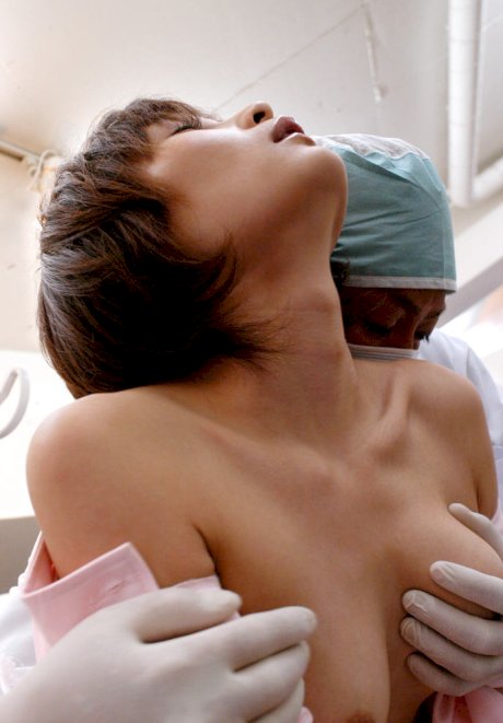 Japanese chick Fuuka has sex with a male employee at medical clinic