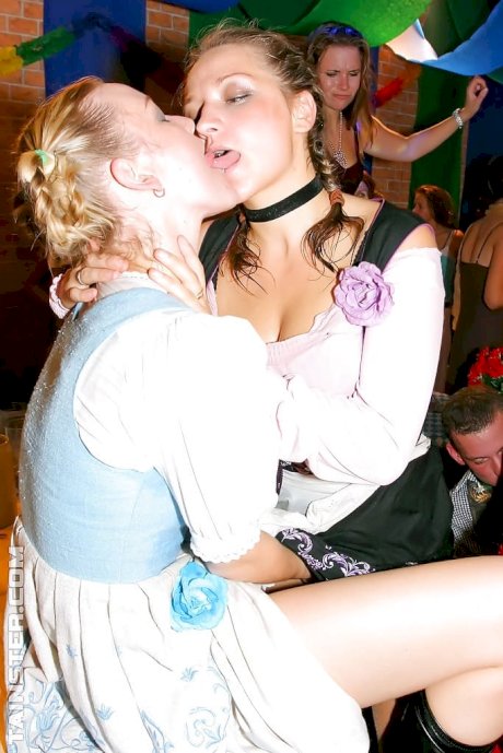 European baby dolls getting drunk and going wild at the club party - Photo 10