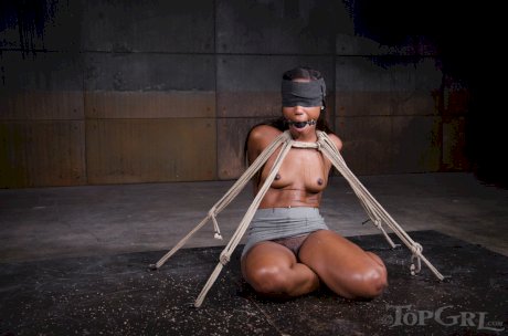 Ebony doll Chanell Heart gets involved in a female domination BDSM sex action