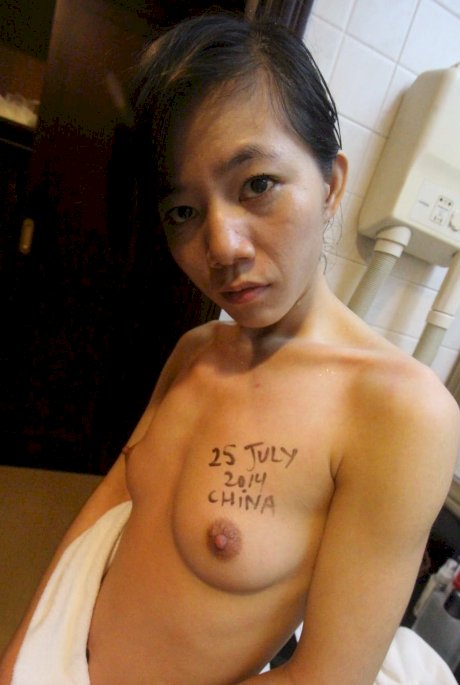 Skinny Asian Ming B gives a sloppy BJ and takes a big dick in her hairy twat - Photo 21