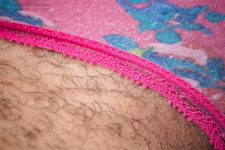 Black first timer Whitney unveiling hairy pussy from under denim shorts